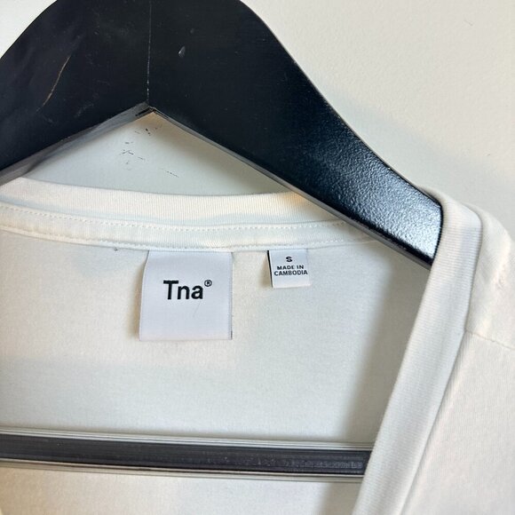 ARITZIA TNA Ortiz Cropped Tee in White Size Small - Picture 3 of 8